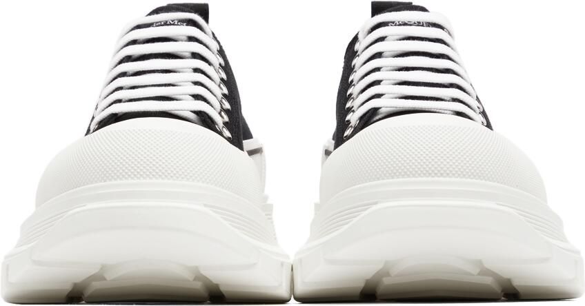Alexander McQueen Black Tread Slick Low Sneakers - Picture 3