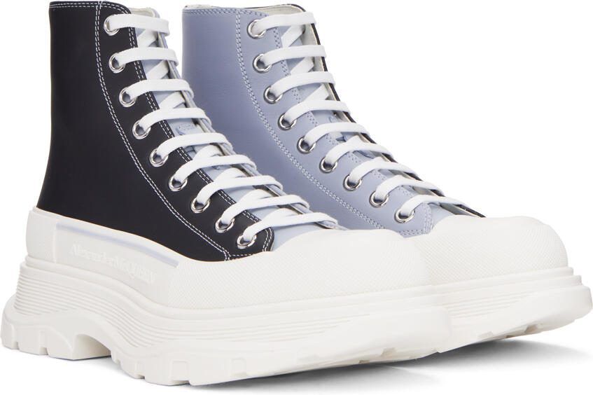 Alexander McQueen Blue  Black Boxer Dog Sneakers - Picture 2