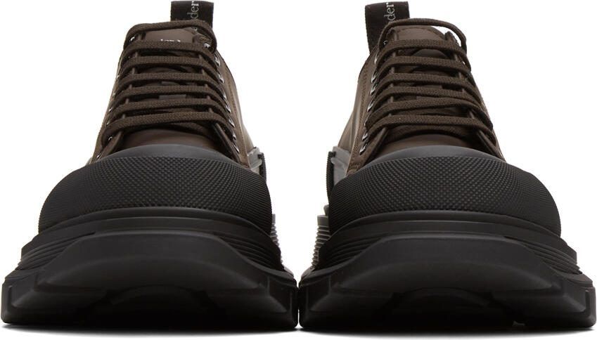 Alexander McQueen Brown Tread Slick Low Sneakers - Picture 2