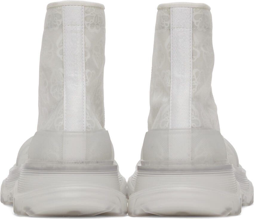 Alexander McQueen Off-White Print Tread Slick High Sneakers