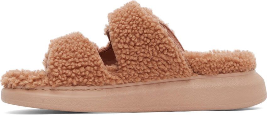 Alexander McQueen Pink Shearling Hybrid Sandals - Picture 3