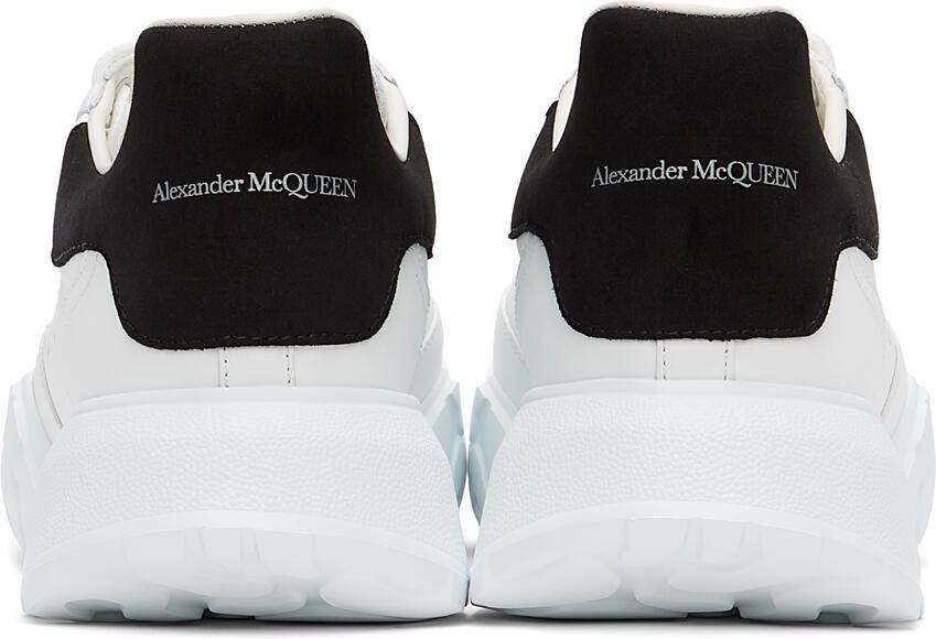 Alexander McQueen White  Black Court Trainer Sneakers - Picture 2