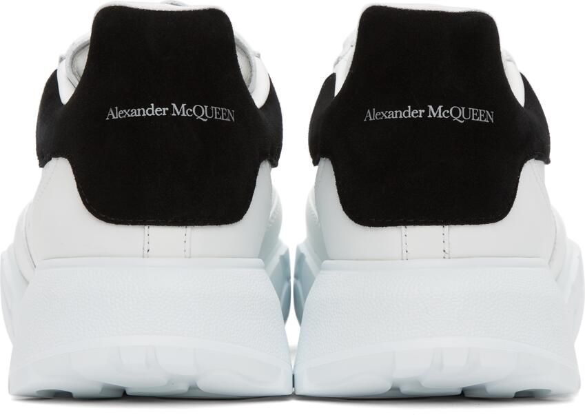 Alexander McQueen White  Black Court Trainer Sneakers - Picture 2