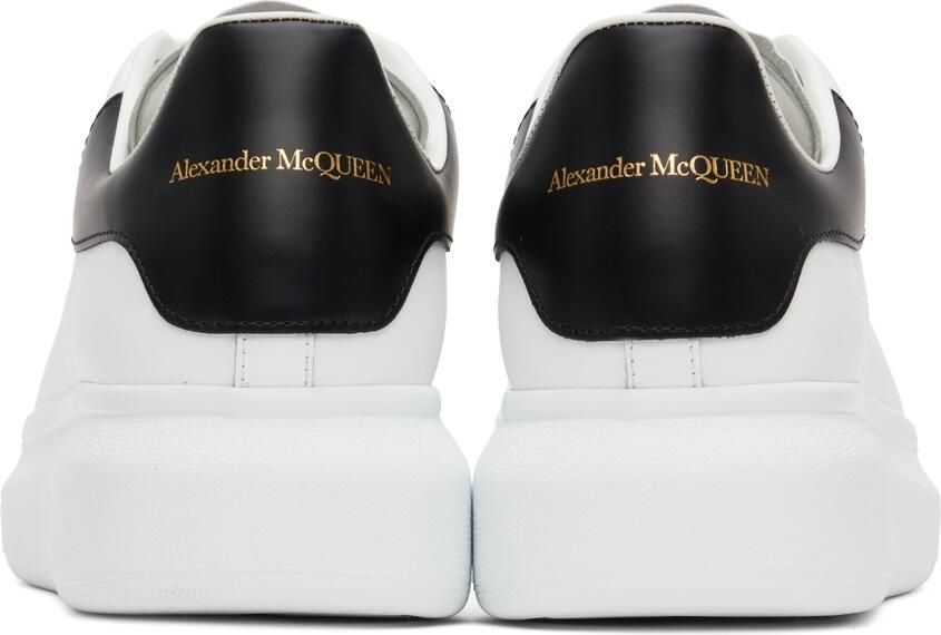Alexander McQueen White  Black Oversized Sneakers