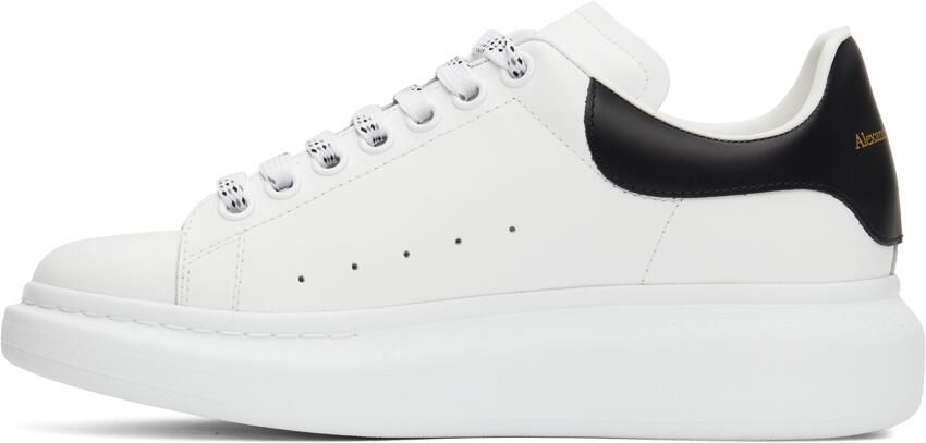 Alexander McQueen White  Black Oversized Sneakers - Picture 3