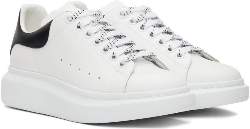 Alexander McQueen White  Black Oversized Sneakers - Picture 2