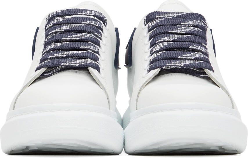 Alexander McQueen White  Black Oversized Sneakers - Picture 3