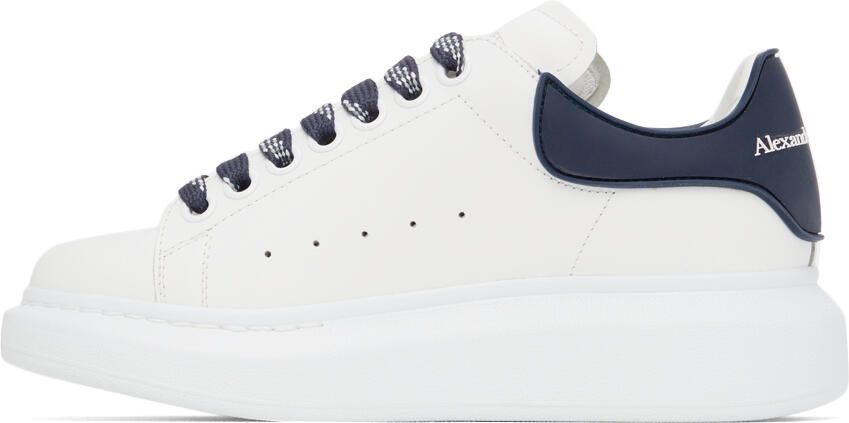 Alexander McQueen White  Black Oversized Sneakers - Picture 4