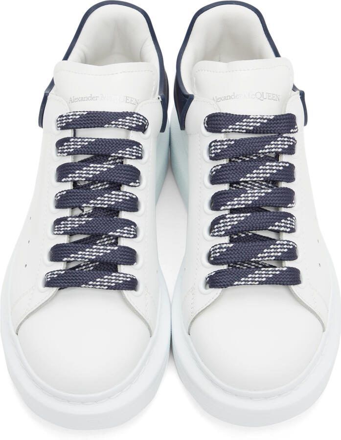 Alexander McQueen White  Black Oversized Sneakers
