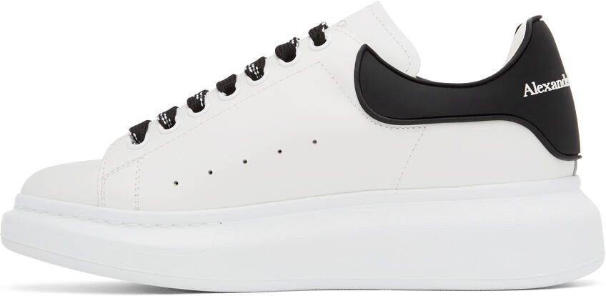 Alexander McQueen White  Black Oversized Sneakers - Picture 2
