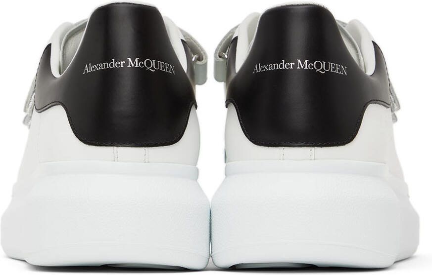 Alexander McQueen White  Black Oversized Triple Strap Sneakers