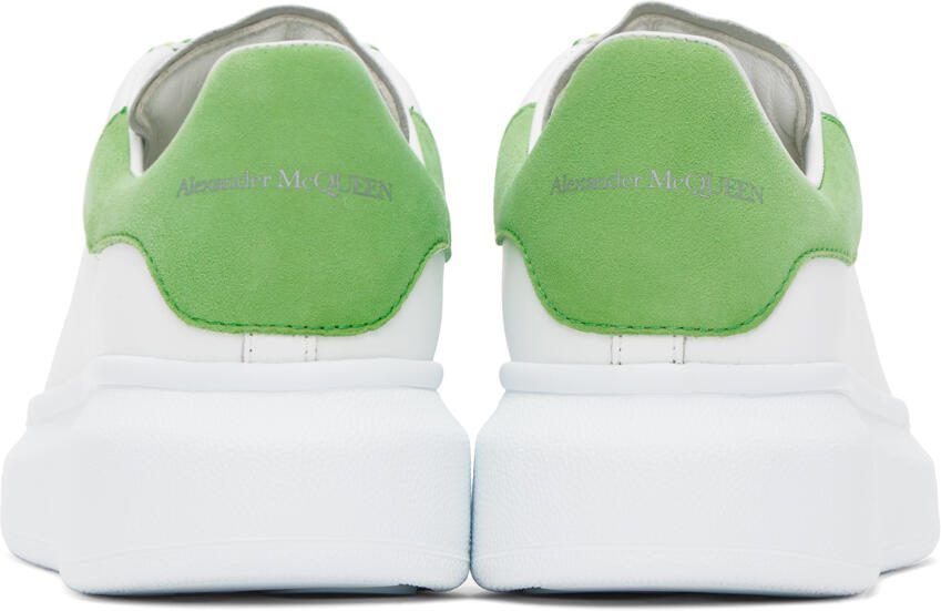 Alexander McQueen White  Green Oversized Sneakers