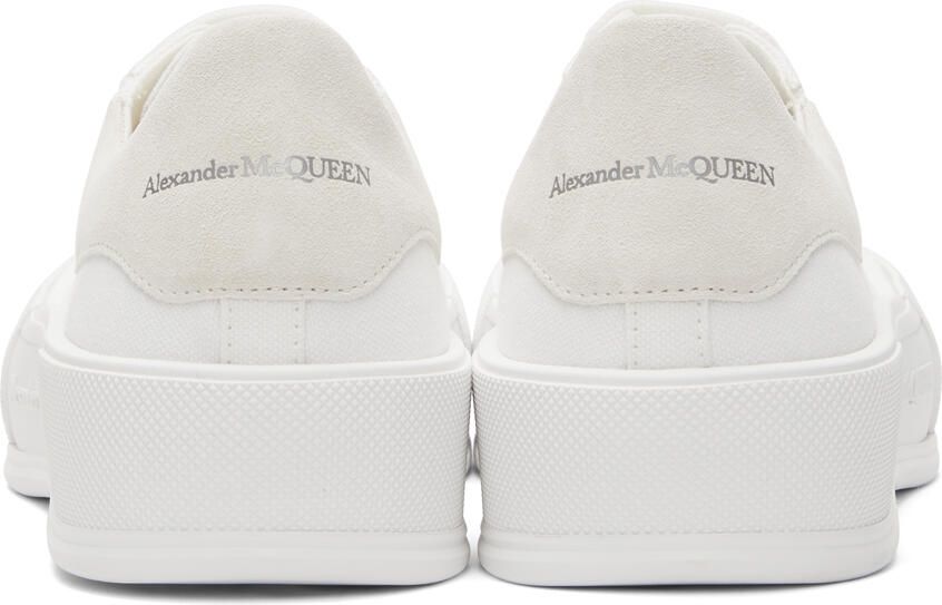 Alexander McQueen White  Off-White Deck Plimsoll Sneakers - Picture 2