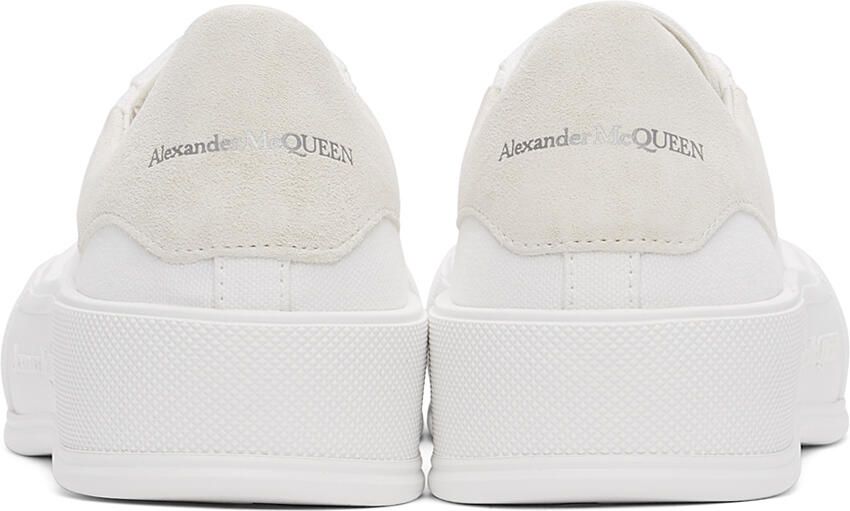 Alexander McQueen White  Off-White Deck Plimsoll Sneakers - Picture 2