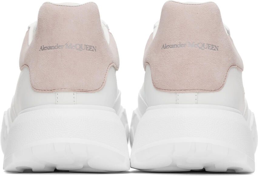 Alexander McQueen White  Pink Court Sneakers