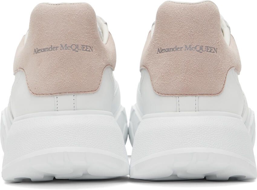Alexander McQueen White  Pink Court Trainer Sneakers - Picture 2