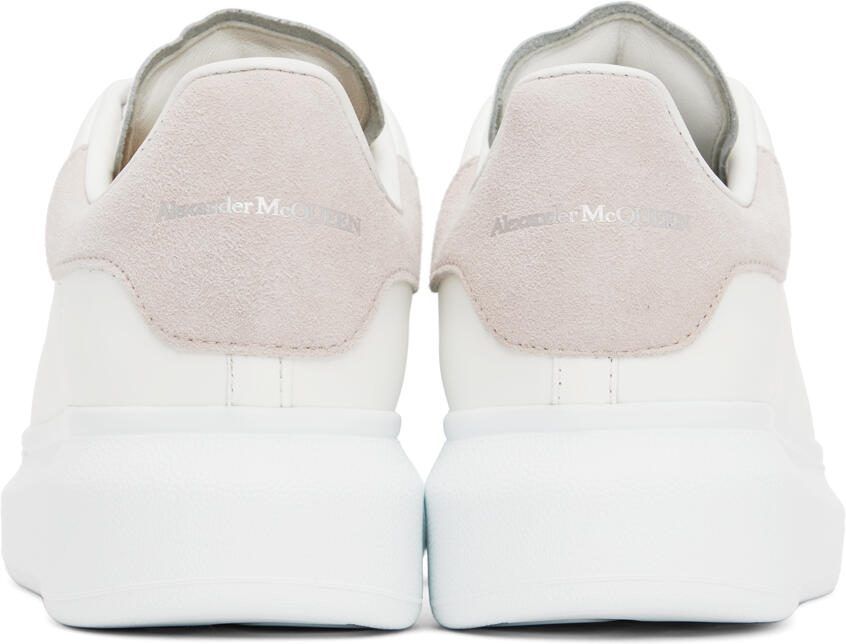Alexander McQueen White  Pink Oversized Sneakers