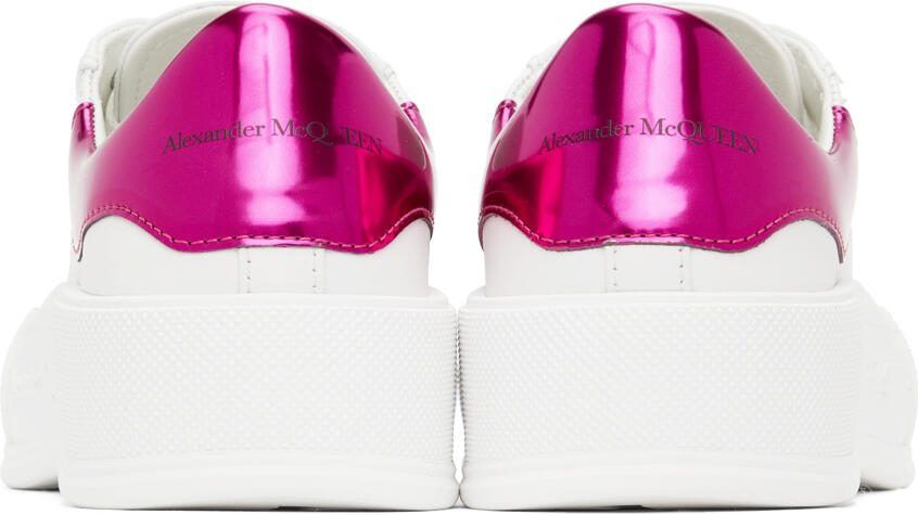 Alexander McQueen White  Pink Oversized Sneakers