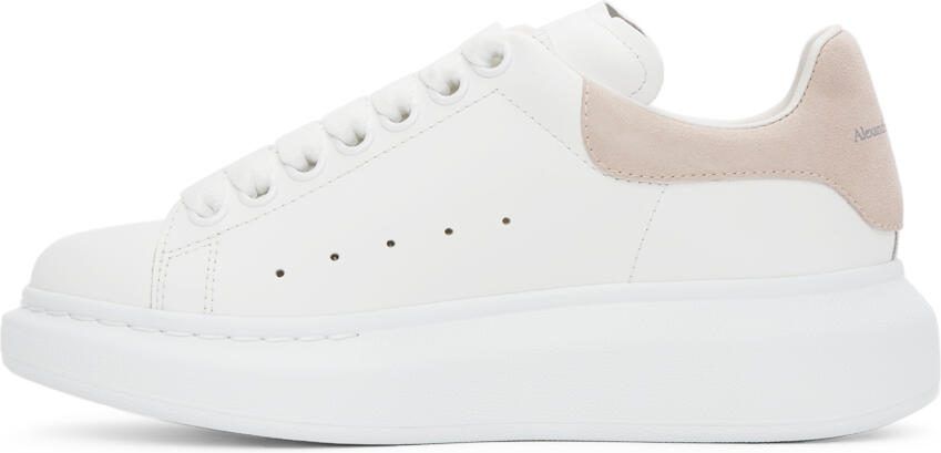 Alexander McQueen White  Pink Oversized Sneakers - Picture 4