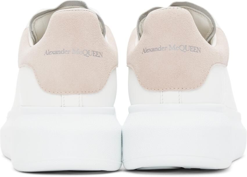 Alexander McQueen White  Pink Oversized Sneakers - Picture 2