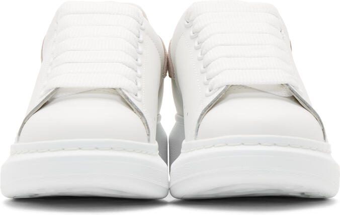 Alexander McQueen White  Pink Oversized Sneakers - Picture 3