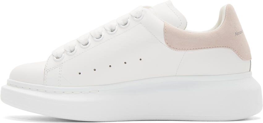 Alexander McQueen White  Pink Oversized Sneakers - Picture 2
