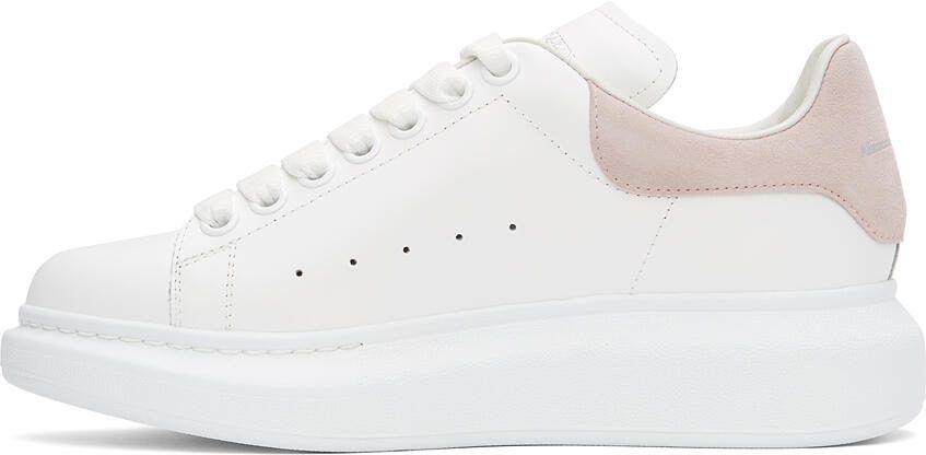 Alexander McQueen White  Pink Oversized Sneakers - Picture 4