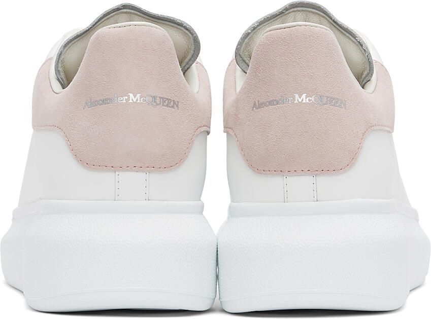 Alexander McQueen White  Pink Oversized Sneakers - Picture 2