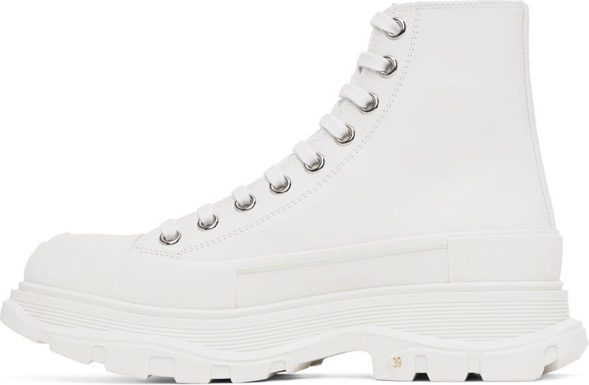 Alexander McQueen White Printed Sneakers - Picture 3