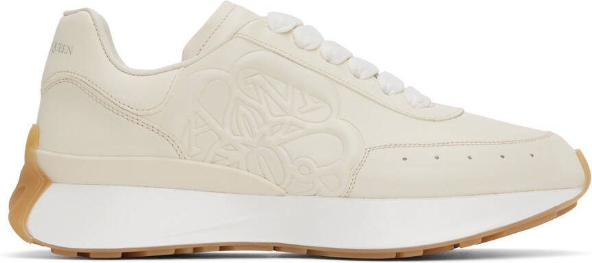 Alexander McQueen Beige Sprint Sneakers