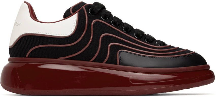 Alexander McQueen Black  Red Oversized Sneakers