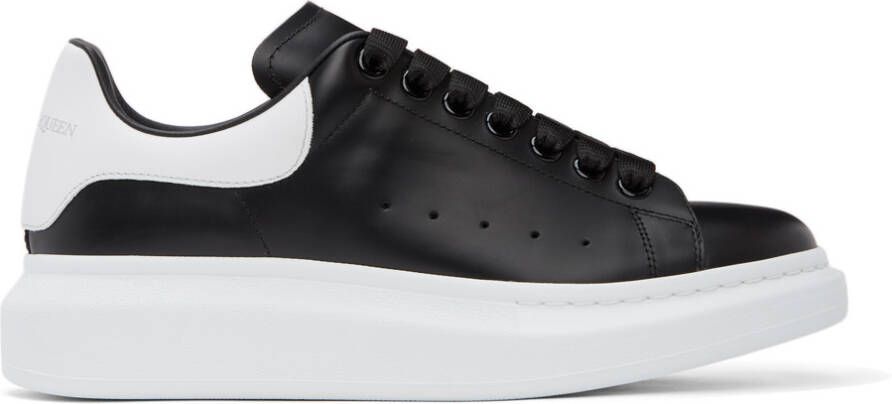 Alexander McQueen Black  White Oversized Sneakers - Picture 3