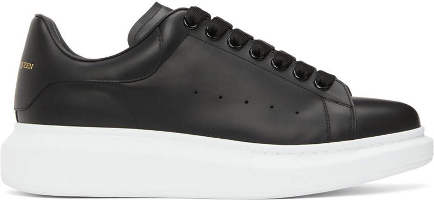 Alexander McQueen Black  White Oversized Sneakers - Picture 5