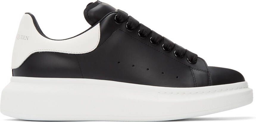 Alexander McQueen Black  White Oversized Sneakers