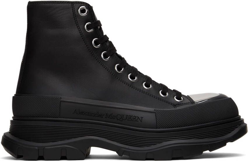 Alexander McQueen Black Boxer Dog Sneakers - Picture 5