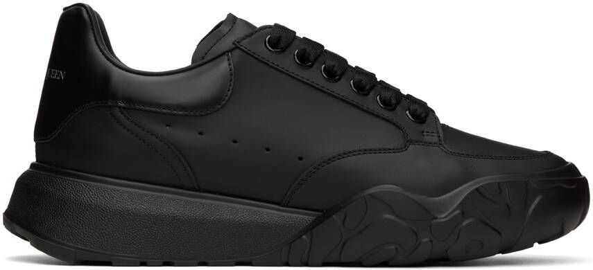 Alexander McQueen Black Court Sneakers - Picture 5