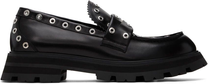 Alexander McQueen Black Penny Loafers - Picture 5