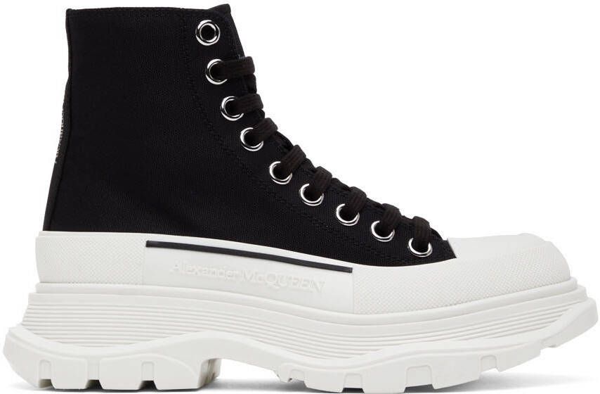 Alexander McQueen Black Tread Slick High-Top Sneakers - Picture 5