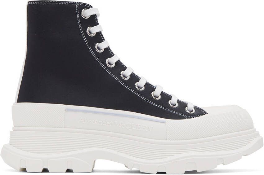 Alexander McQueen Blue  Black Boxer Dog Sneakers - Picture 5