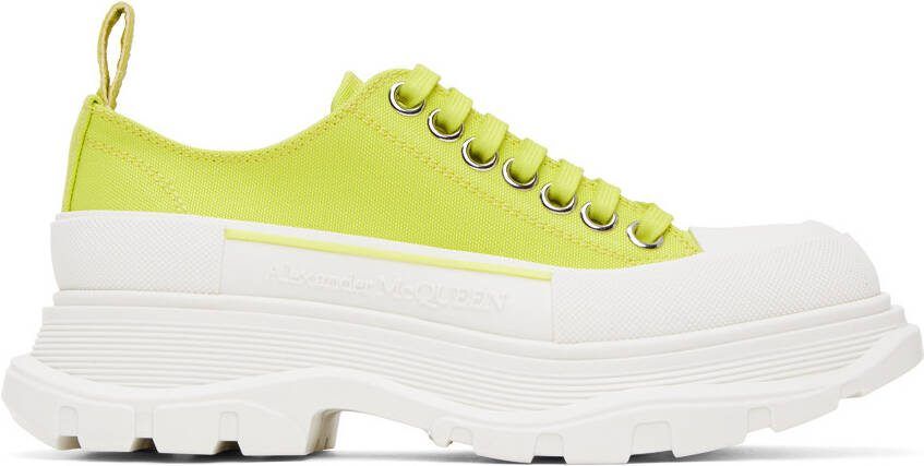 Alexander McQueen Green Tread Slick Sneakers - Picture 5