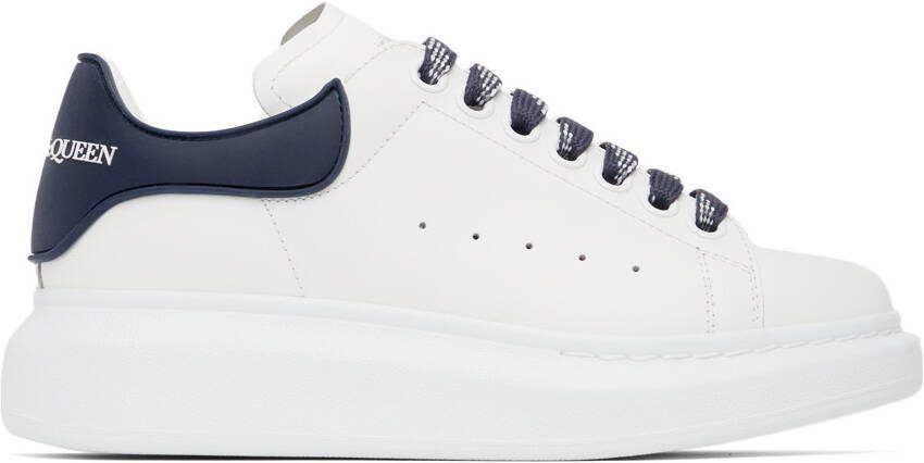 Alexander McQueen White  Black Oversized Sneakers - Picture 5