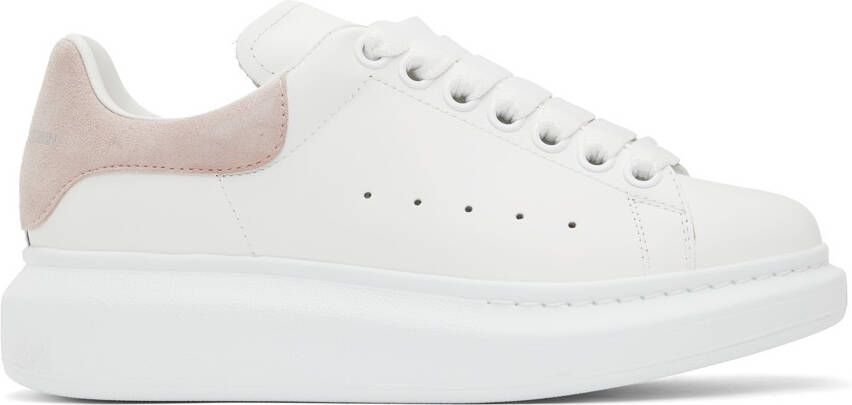Alexander McQueen White  Pink Oversized Sneakers