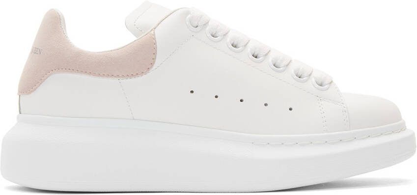 Alexander McQueen White  Pink Oversized Sneakers - Picture 4