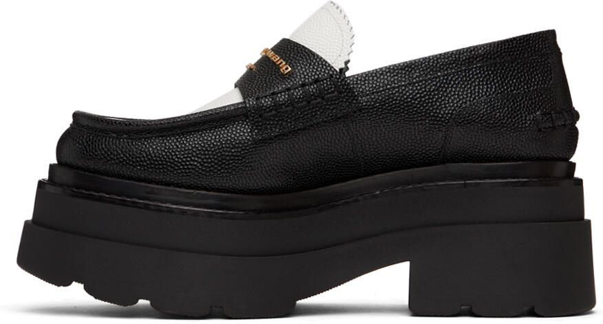 Alexander Wang Black  White Carter Loafers - Picture 3