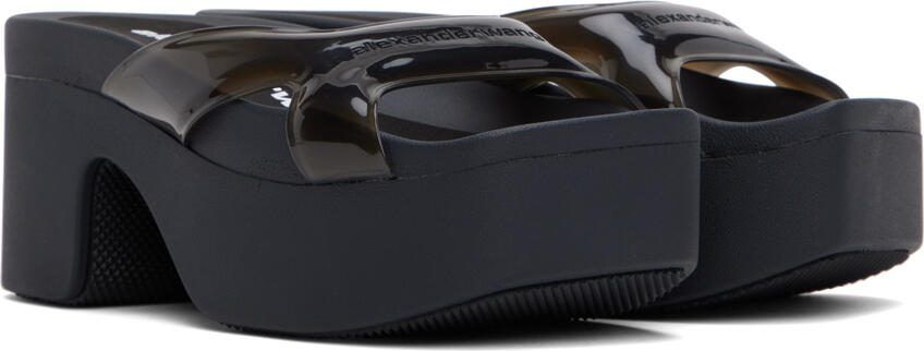 Alexander Wang Black Sport Platform Sandals - Picture 2