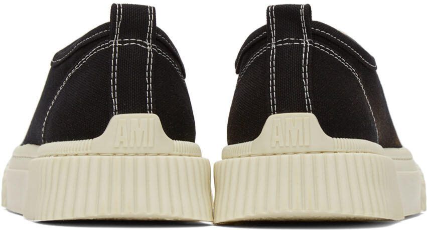 AMI Alexandre Mattiussi Black Ami de Cœur Low Sneakers - Picture 2