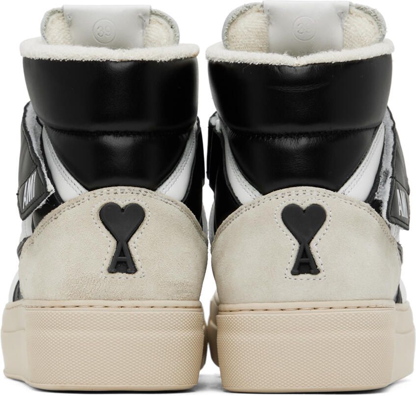 AMI Alexandre Mattiussi Black  White ADC High Top Sneakers