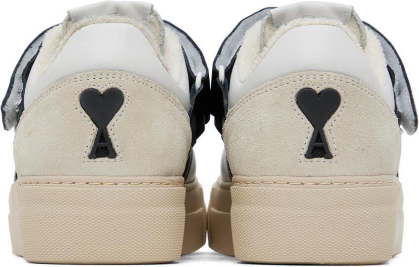 AMI Alexandre Mattiussi Black  White ADC Low Top Sneakers