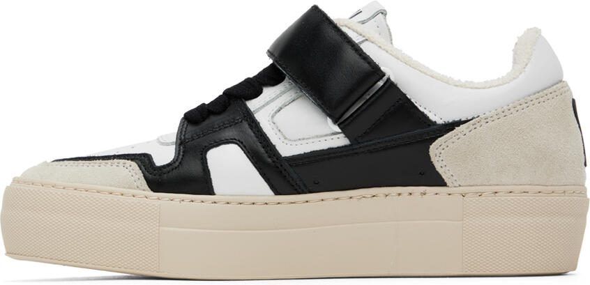 AMI Alexandre Mattiussi Black  White ADC Low Top Sneakers - Picture 3