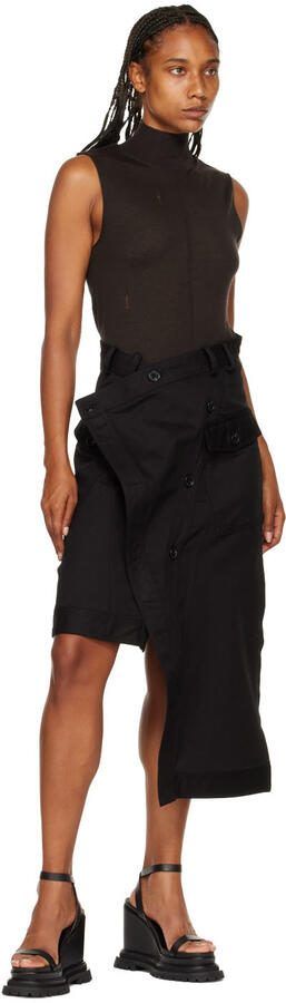 AMI Alexandre Mattiussi Black Wedge Sandals - Picture 4